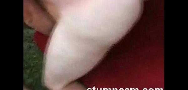  amateur cute blond outdoor bareback gangbang and facial - more video on stumpcam